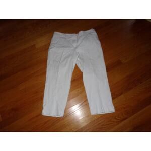Talbots‎ Curvy white stretch capris size 16 Excellent